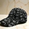 Black Paisley Print Cap – Street Style Essential