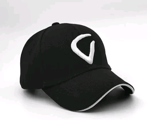 Black Minimal Logo Cap – Clean & Classic Everyday Style