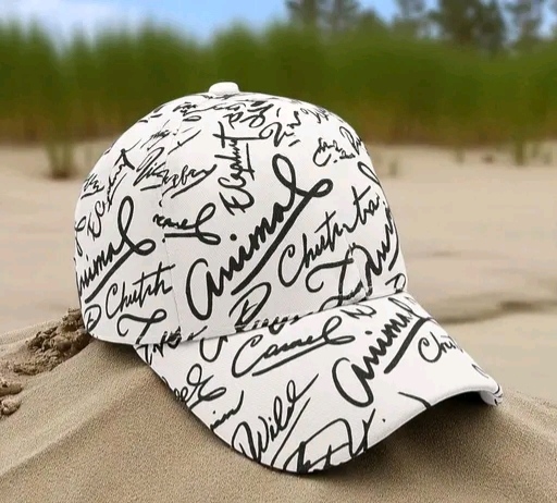 White Script Print Cap – Clean Streetwear Statement