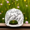 White Script Print Cap – Clean Streetwear Statement
