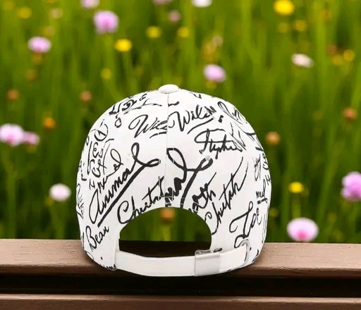 White Script Print Cap – Clean Streetwear Statement