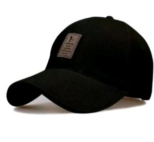 Black Classic Patch Cap – Minimal Everyday Essential