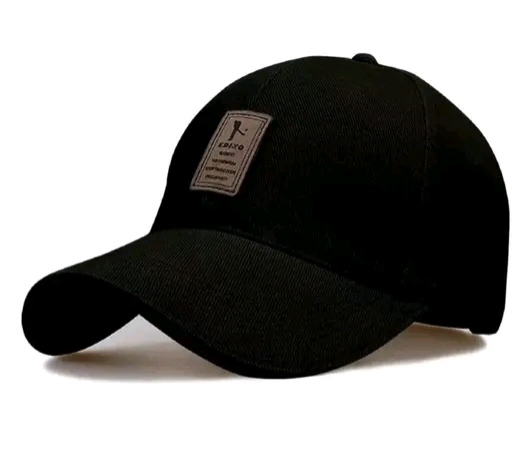 Black Classic Patch Cap – Minimal Everyday Essential