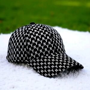 Black NY Pattern Cap – Iconic Street Style