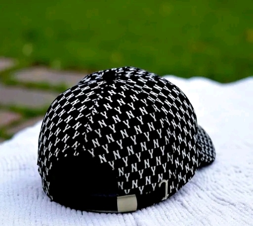 Black NY Pattern Cap – Iconic Street Style