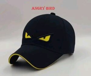 Black Angry Eyes Cap – Bold Attitude Streetwear